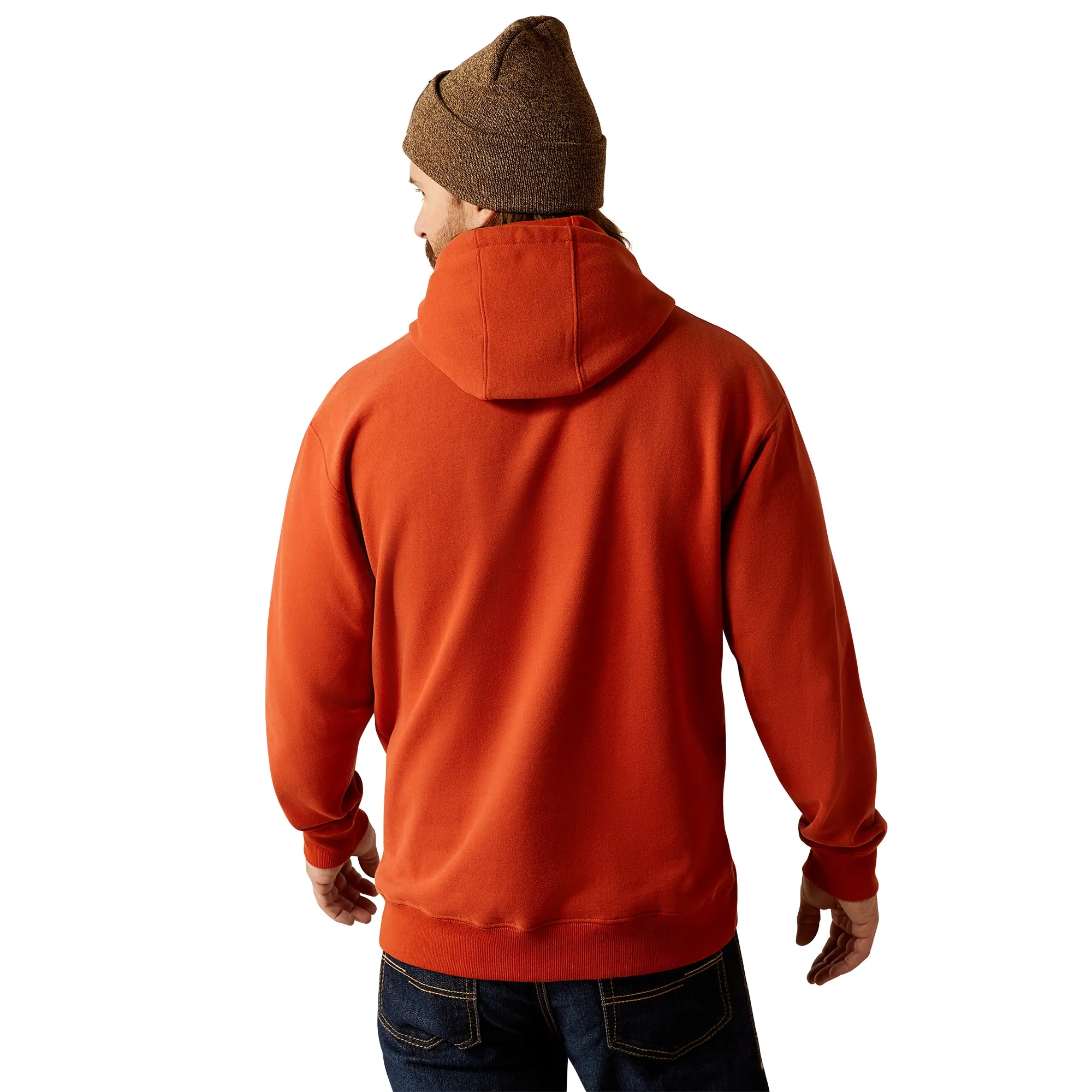 Ariat Men's Forest Badge Dark Orange Pullover Hoodie 10052458