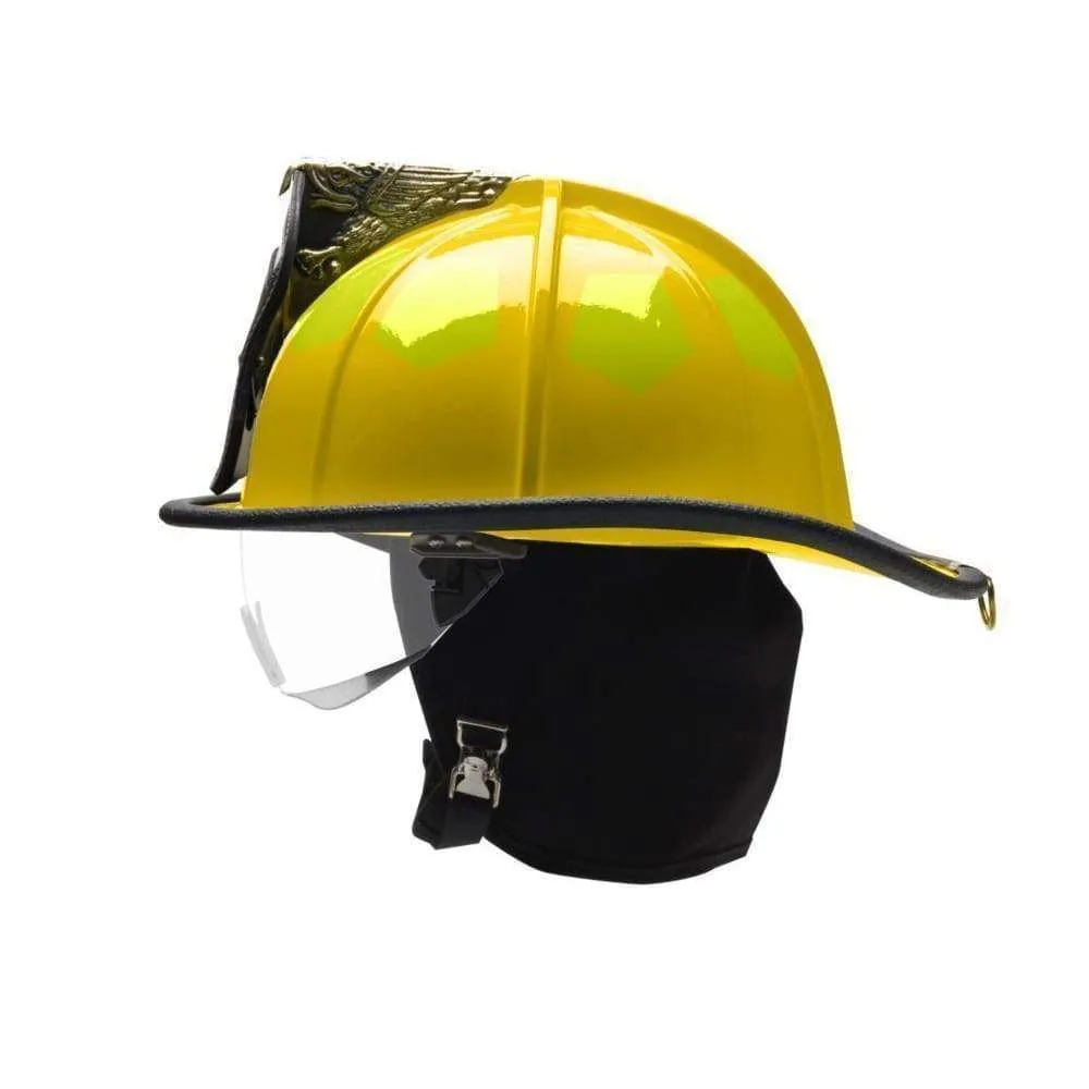 Bullard UST-LW Super Lightweight Fire Helmet with 6" Brass Eagle - Gloss Finish