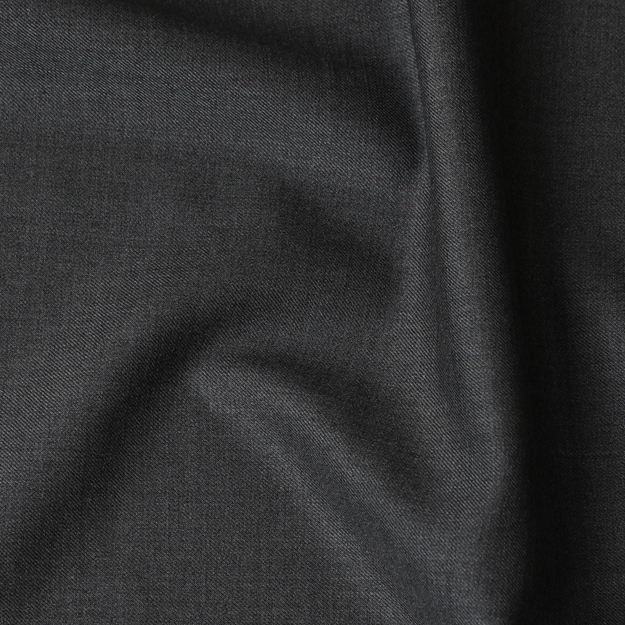 Charcoal Wool Suiting Fabric, Italian-Made Luxury, 150cm Width - 3.5 Mtrs Piece-D17768