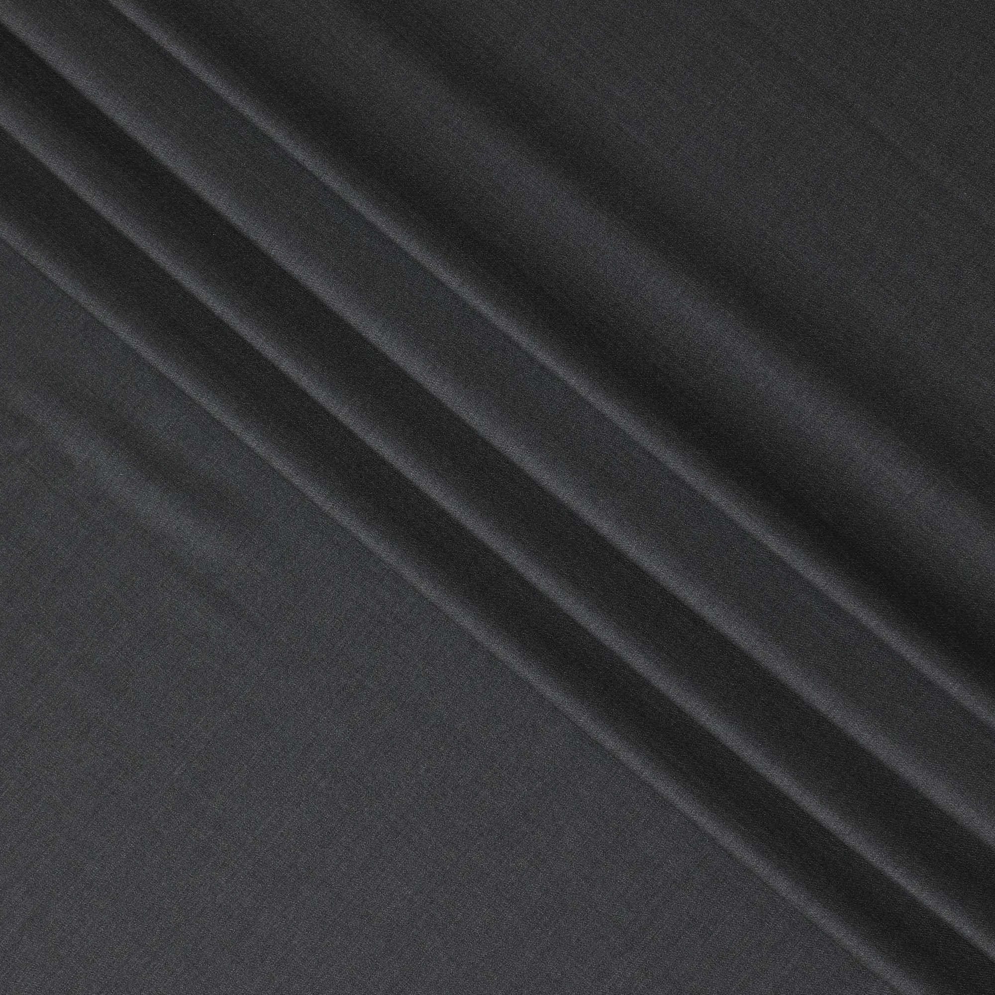 Charcoal Wool Suiting Fabric, Italian-Made Luxury, 150cm Width - 3.5 Mtrs Piece-D17768