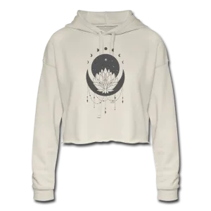 Cosmic Lotus Cropped Hoodie