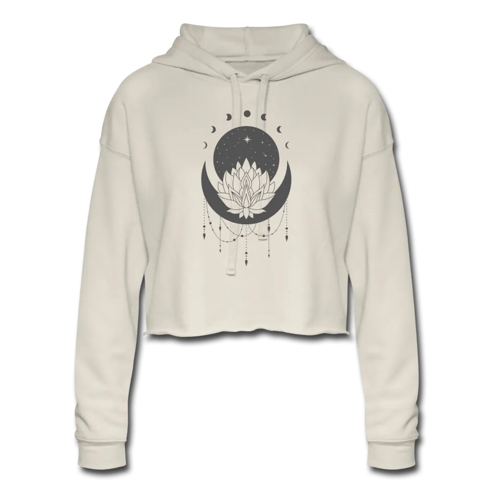 Cosmic Lotus Cropped Hoodie