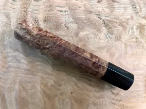 Custom Japanese Knife Handle - Maple Burl