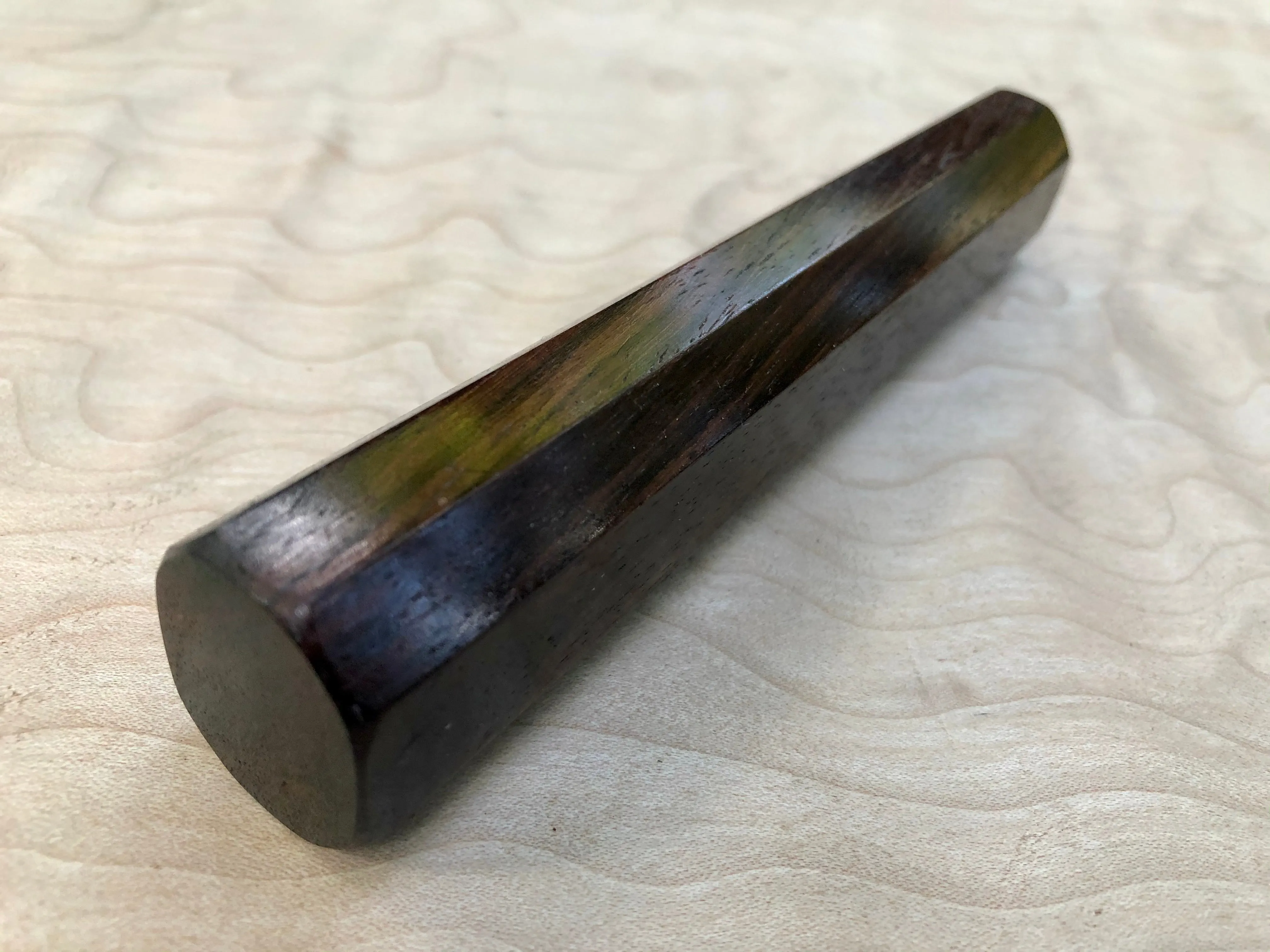 Custom Japanese Knife Handle (Wa Handle) - Mono East Indies Rosewood