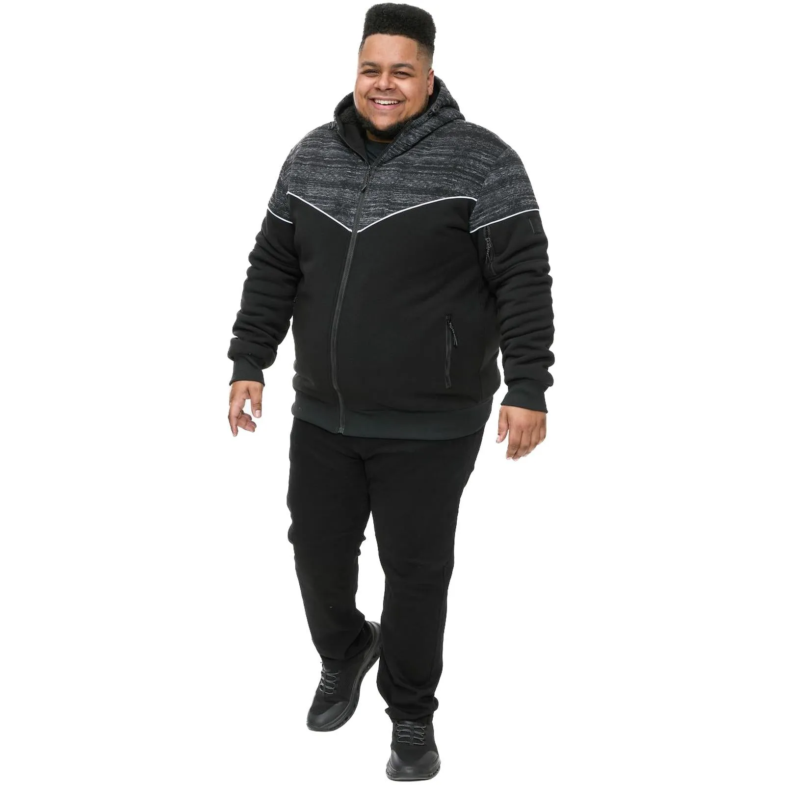 D555 Mens Hennessey Big & Tall Full Zip Hoodie