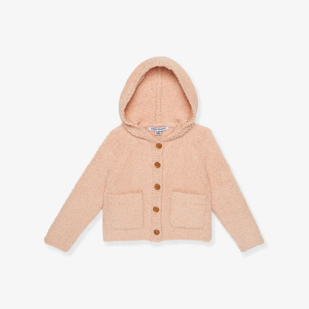 Dusty Blush Cuddle Hooded Cardigan