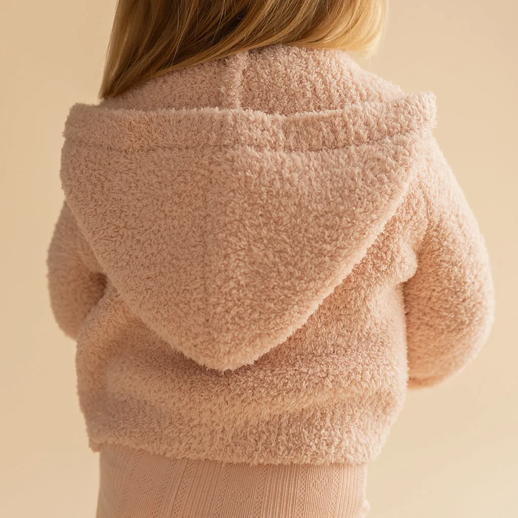 Dusty Blush Cuddle Hooded Cardigan