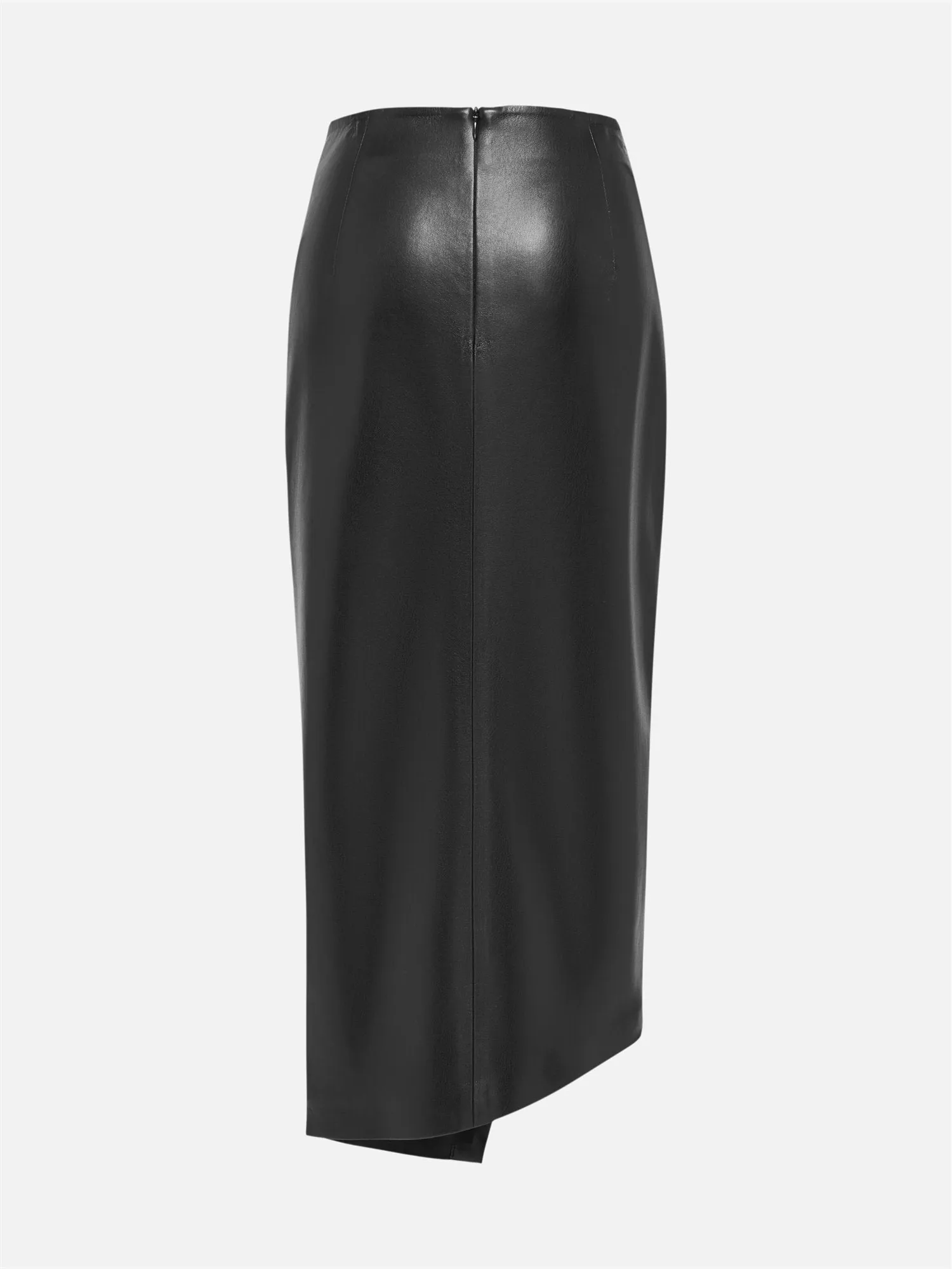 EP YAYING Split Bodycon Leather Skirt