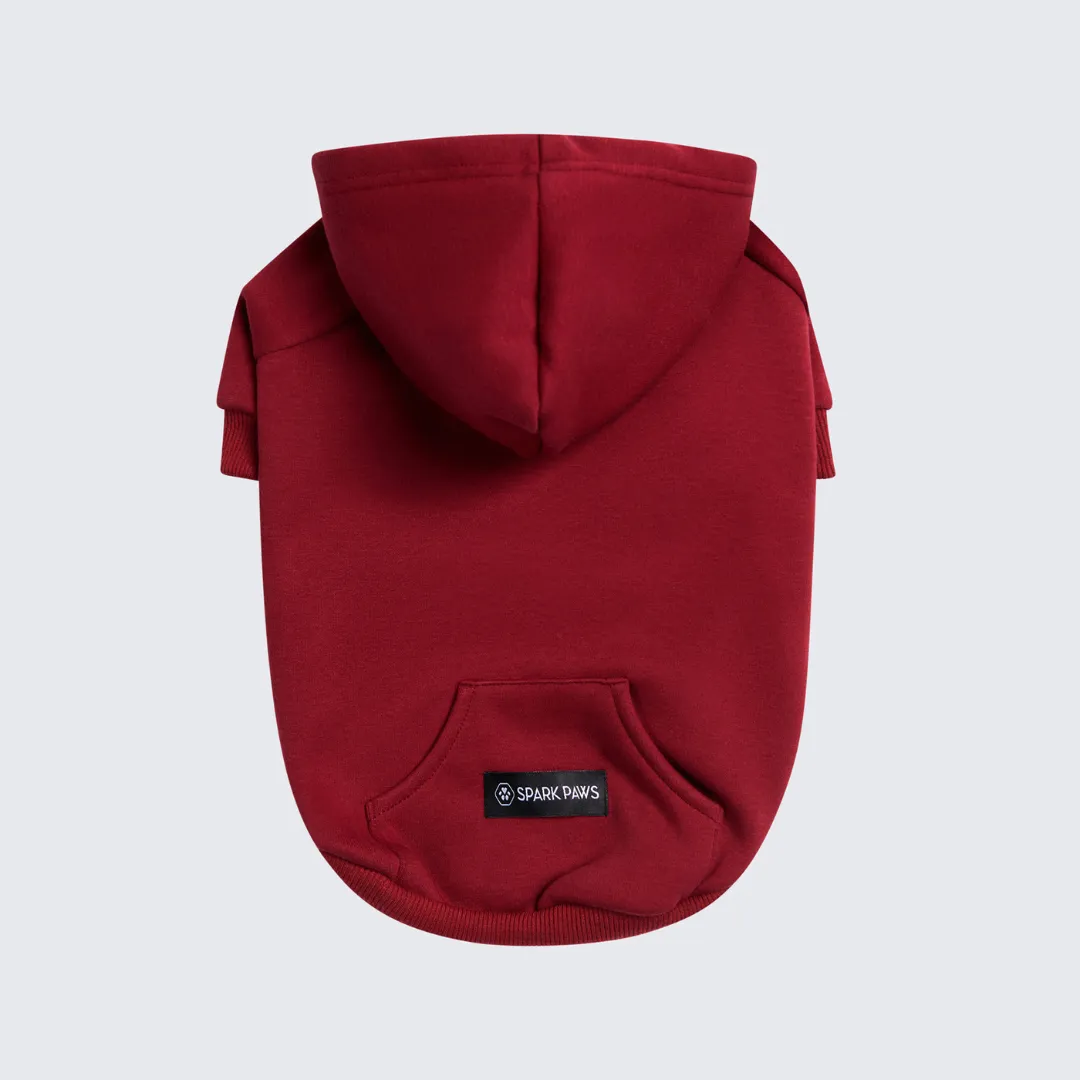 Essential Dog Hoodie - Burgundy