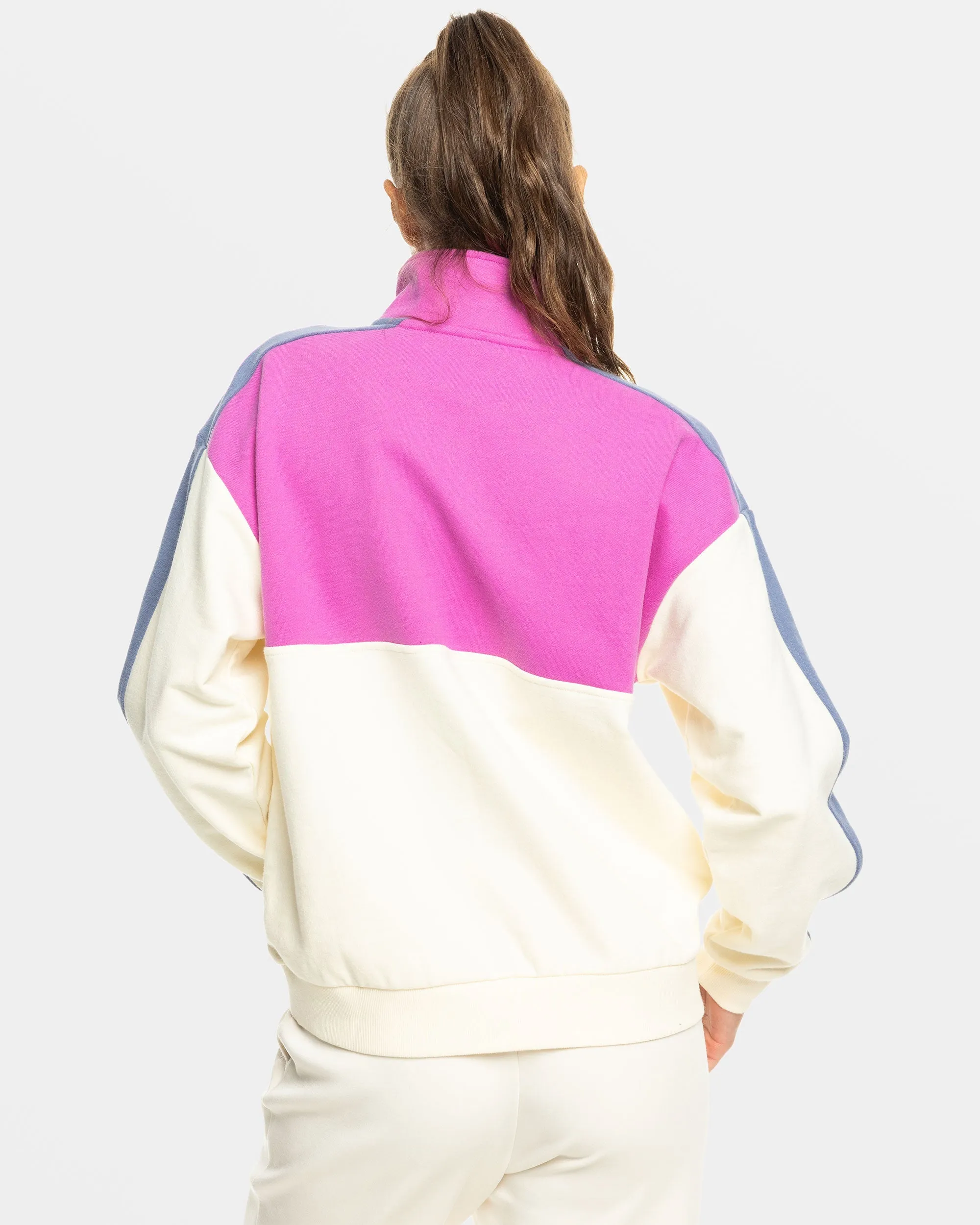 Essential Energy Half-Zip Sweatshirt - Rosebud