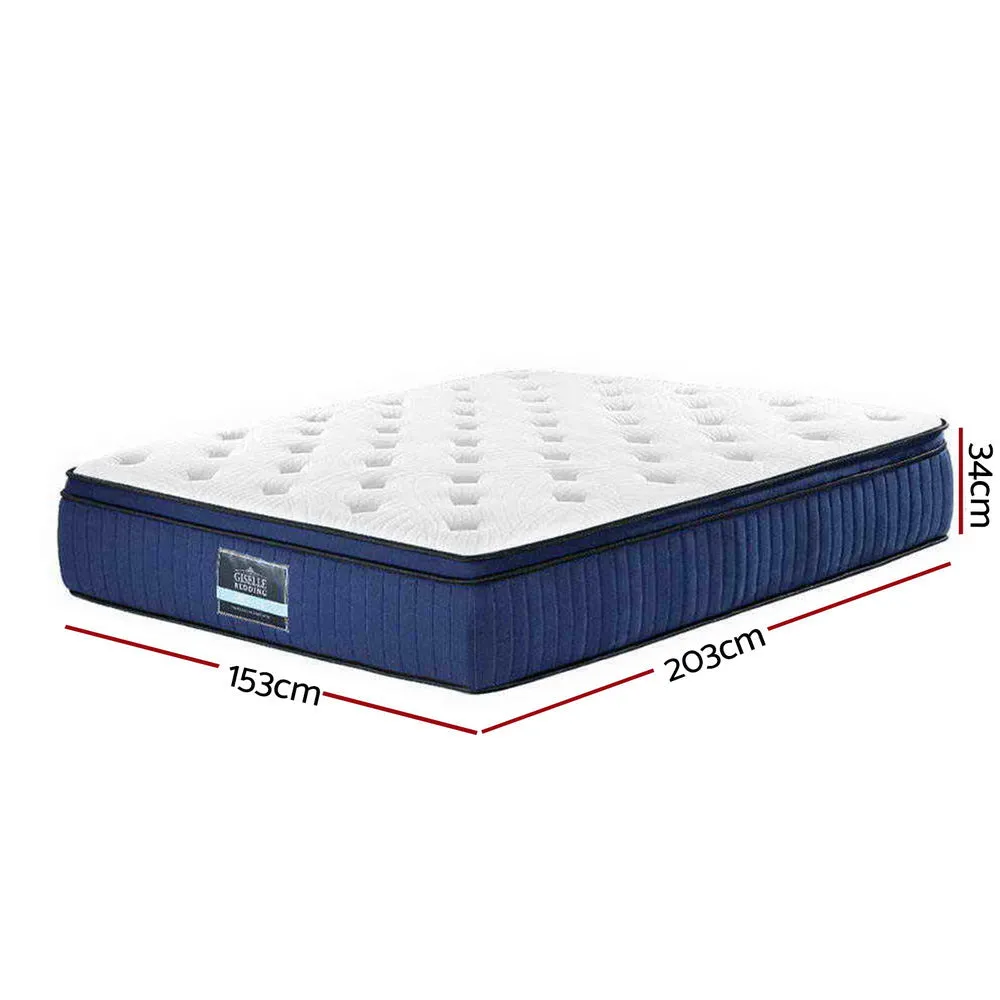 Euro Top - Cool Gel - Pocket Spring Mattress 34cm Thick - Queen