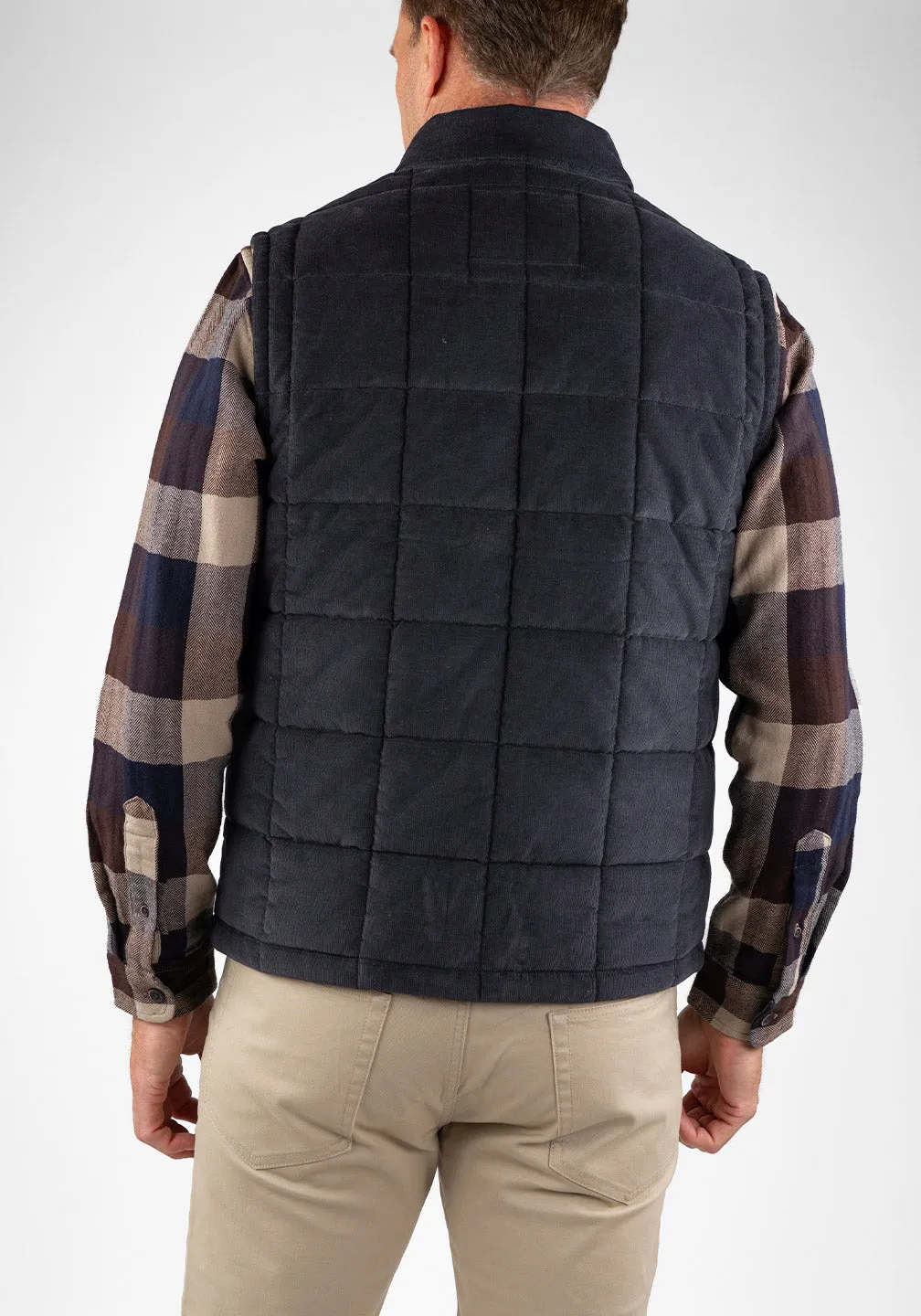 Fine Wale Corduroy Quilted Vest