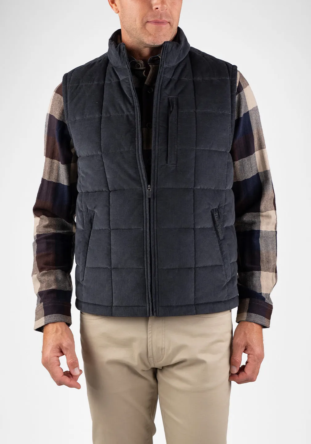 Fine Wale Corduroy Quilted Vest