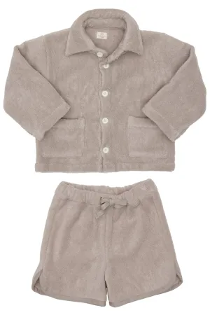 FUTURE ORGANIC TERRY SET - LT TAUPE