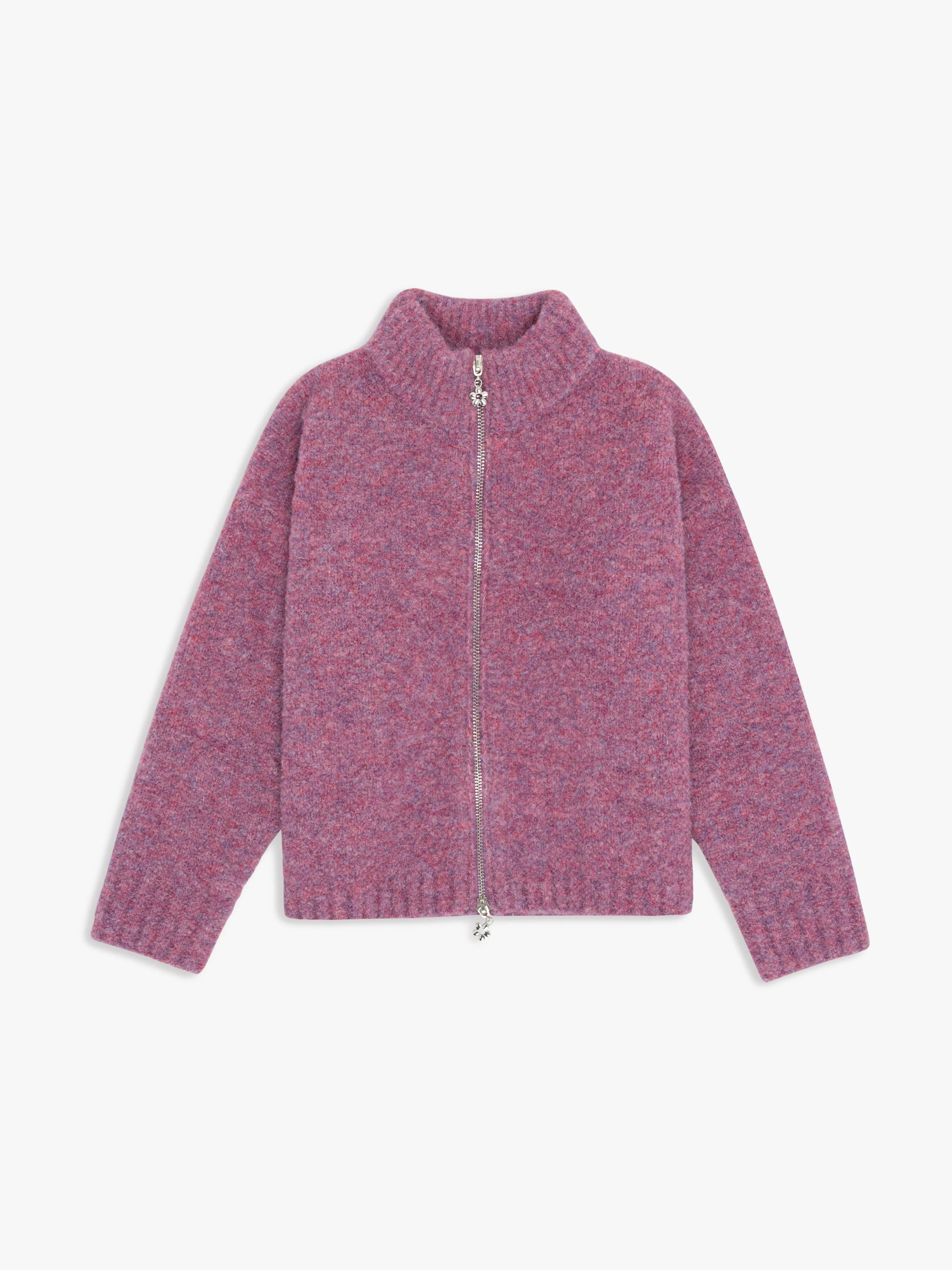 Gemma Zip Up - Pink Marble