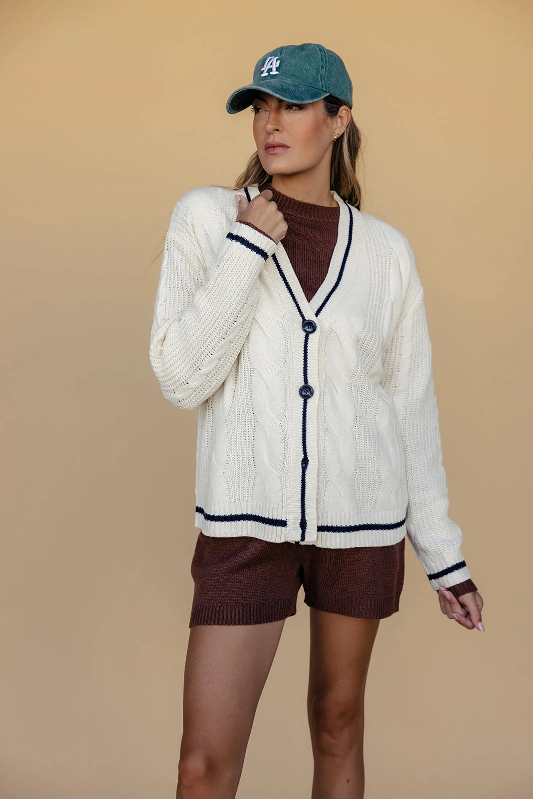 Just Like Folklore Cable Knit Cardigan