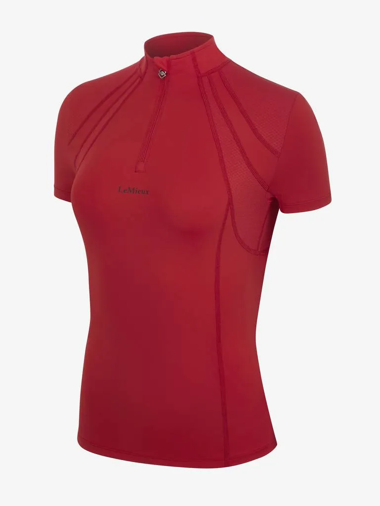 LeMieux Mia Mesh Short Sleeve Base Layer Chilli