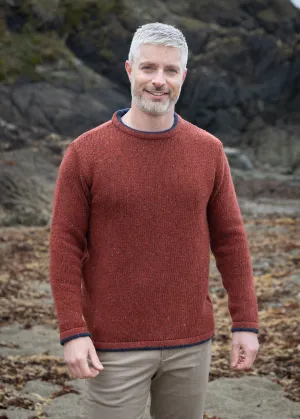 Men's Roundstone Sweater | Copper Marl