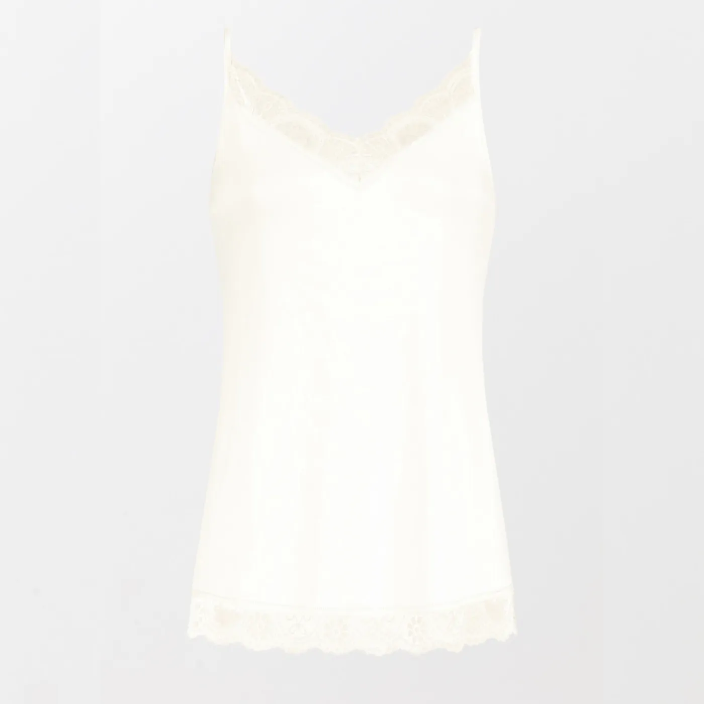 Mey V-Neck Lace Cami | Champagne