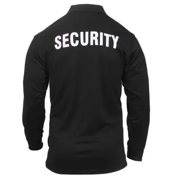 Moisture Wicking Long Sleeve Security Polo