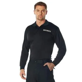 Moisture Wicking Long Sleeve Security Polo