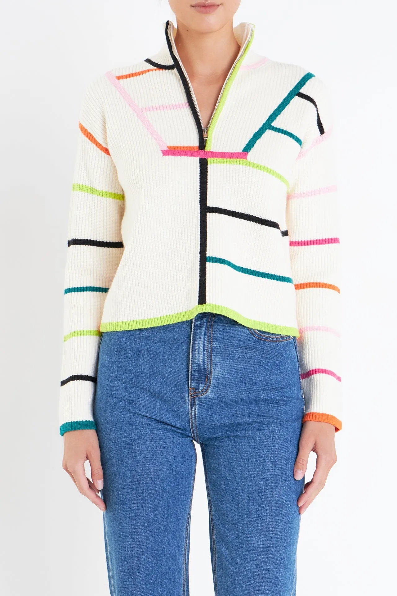 Multi Colored Stripe Sweater