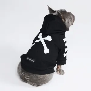 "WOOF" Dog Hoodie - Black & Reflective