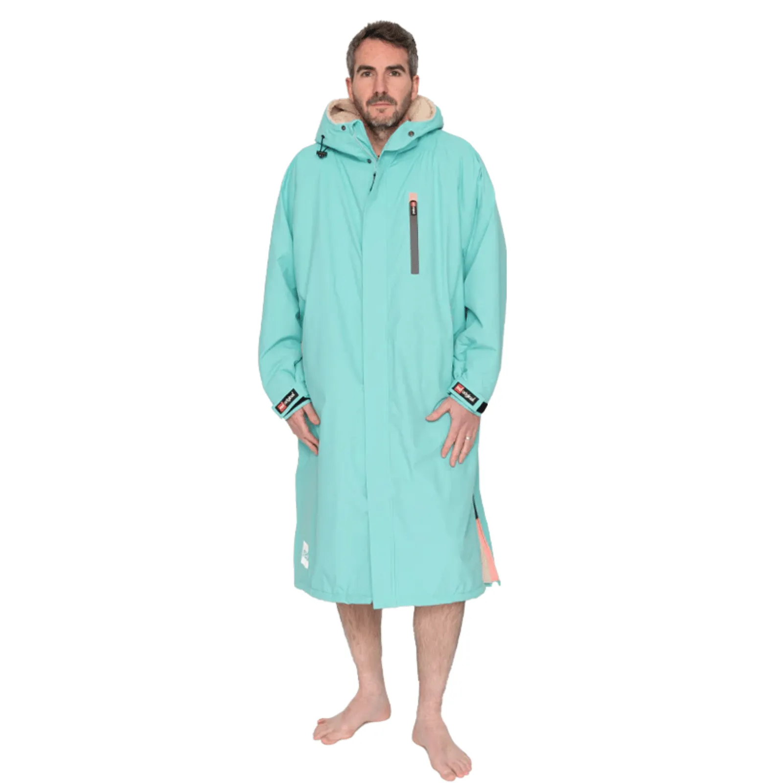 Red Adults Pro Long Sleeve Waterproof Dry Changing Robe EVO