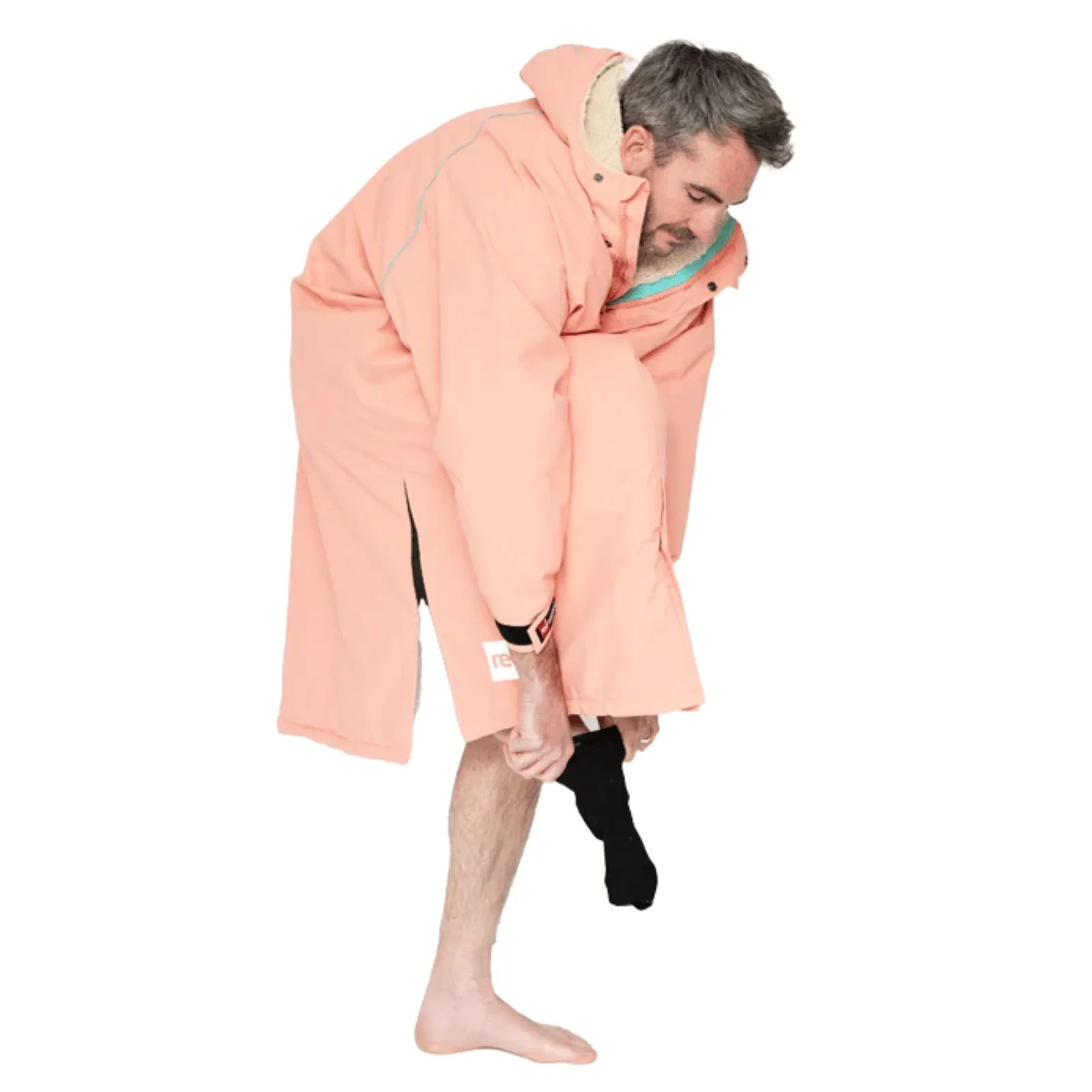 Red Adults Pro Long Sleeve Waterproof Dry Changing Robe EVO