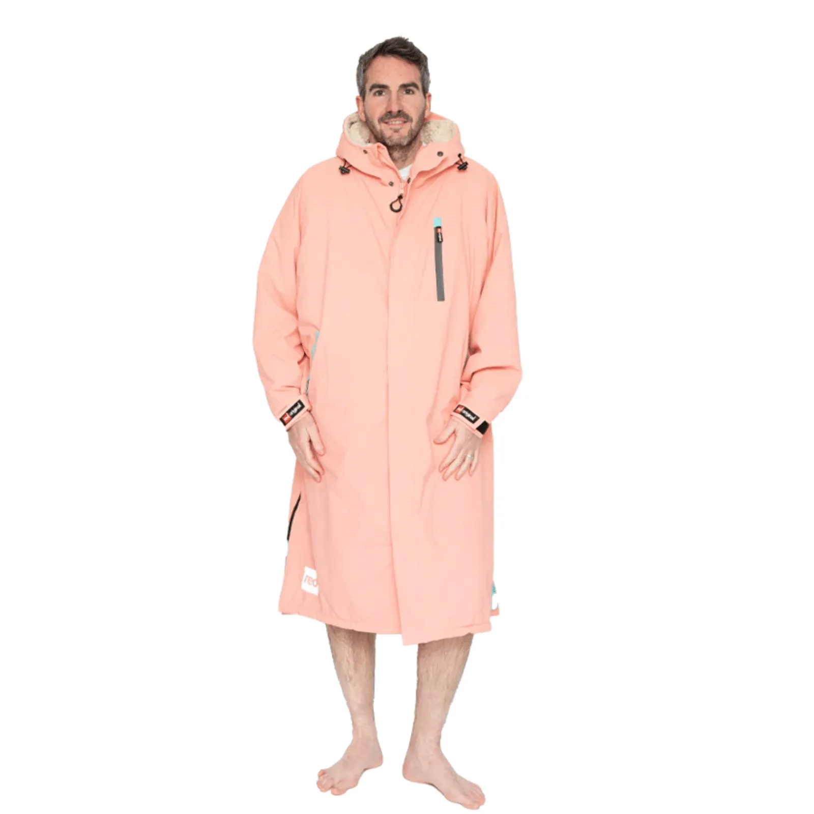 Red Adults Pro Long Sleeve Waterproof Dry Changing Robe EVO