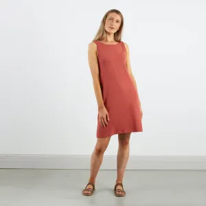 Scoop Back Dress | Coral