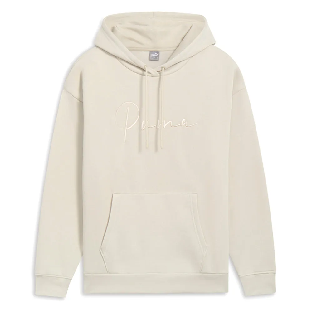 Tonal Script Pullover Hoodie