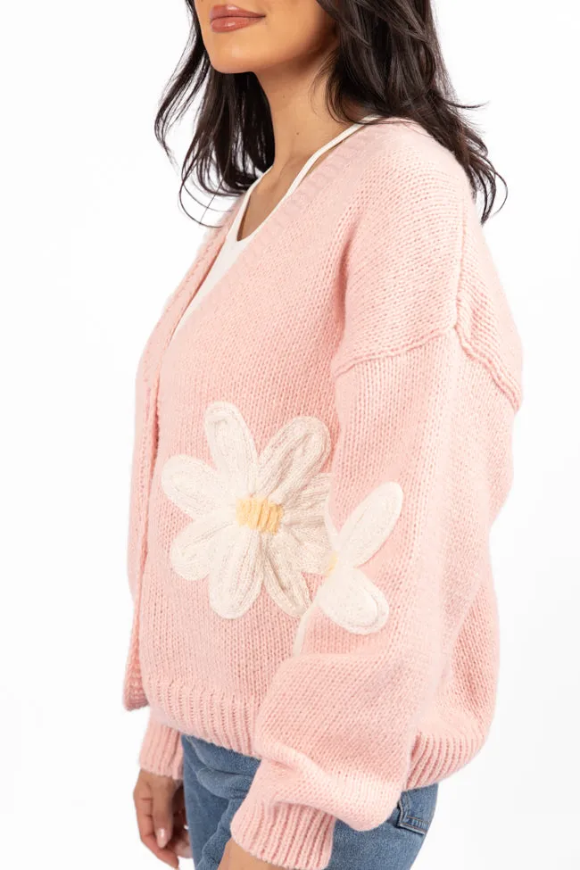 Waiting On Forever Pink Floral Cardigan