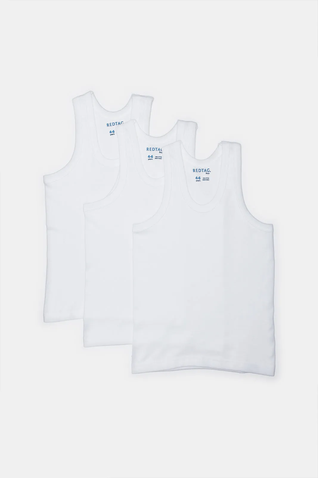 White 3 Pack Vest Basic