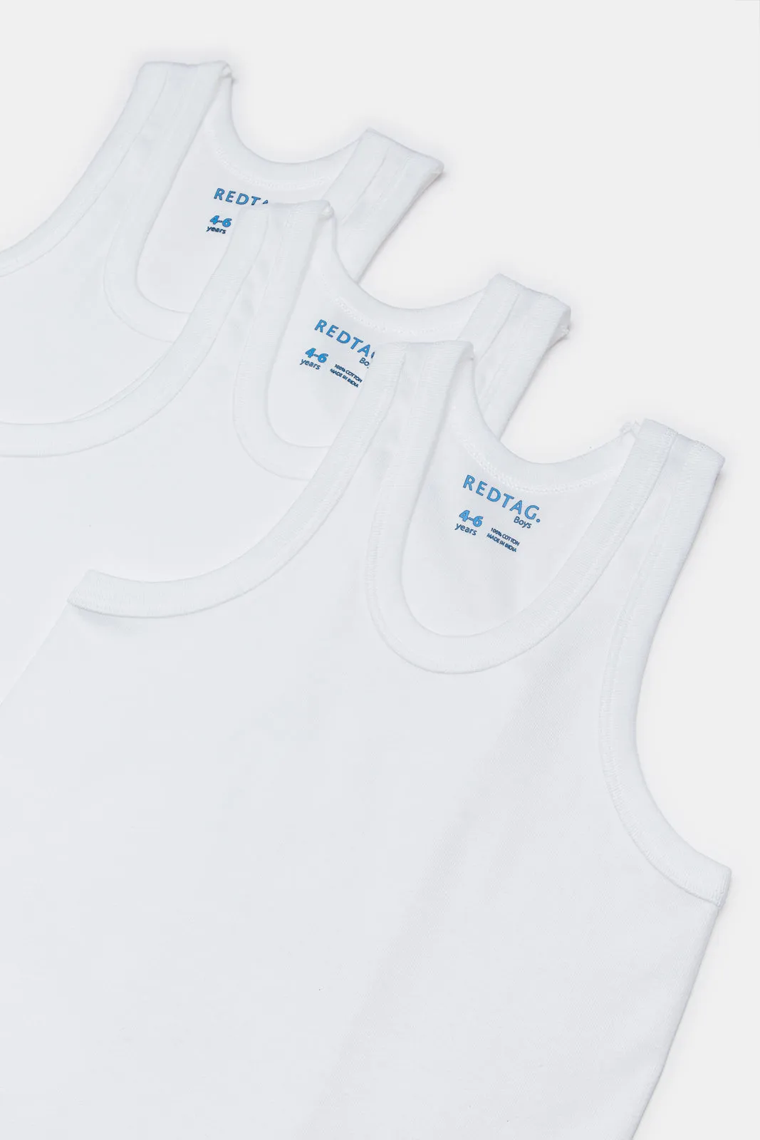 White 3 Pack Vest Basic