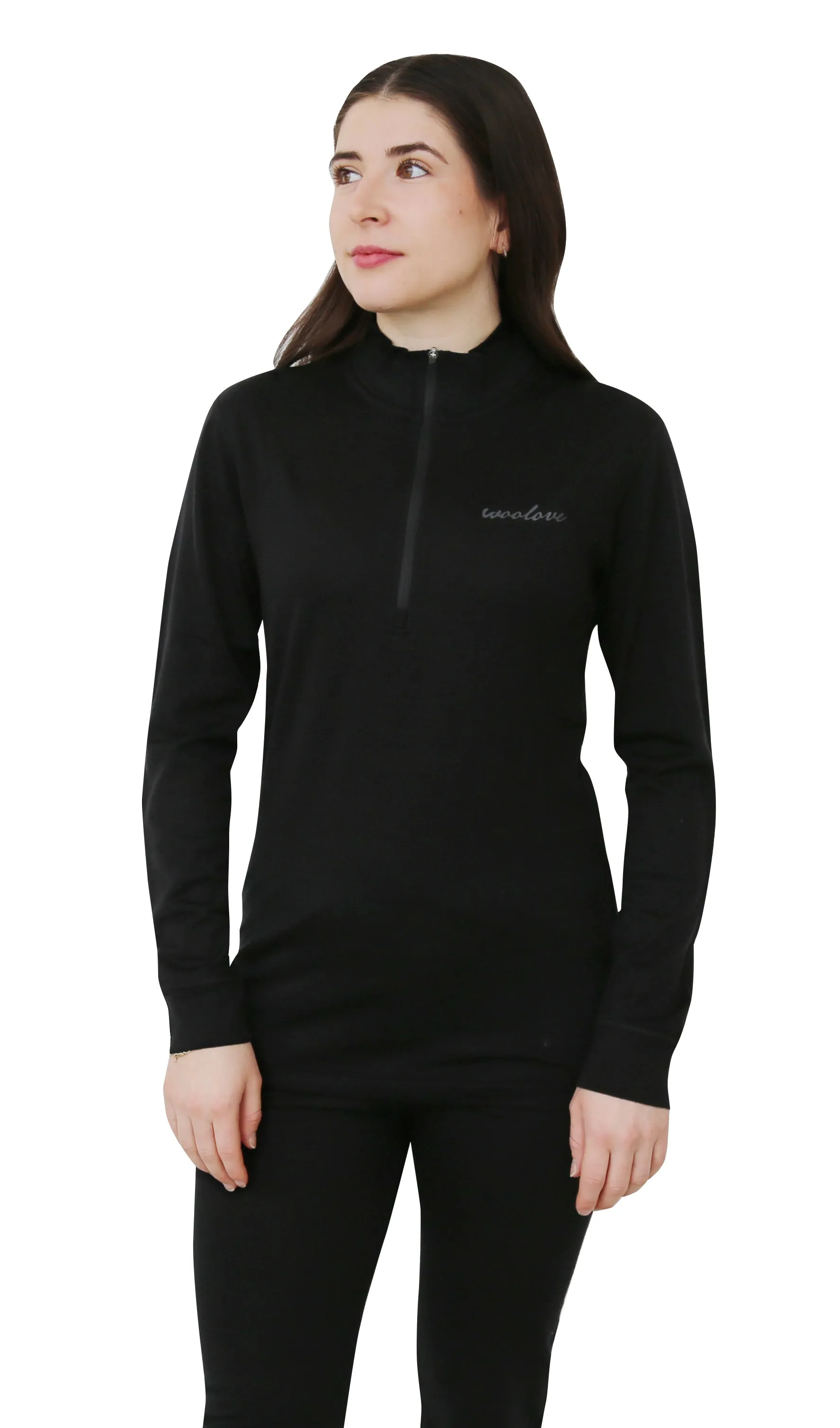 Women's 100% Merino Wool 1/4 Zip Pullover 190 GSM