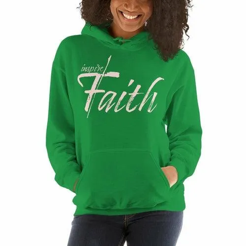 Womens Hoodie - Pullover Sweatshirt - Pink Graphic / Inspire Faith