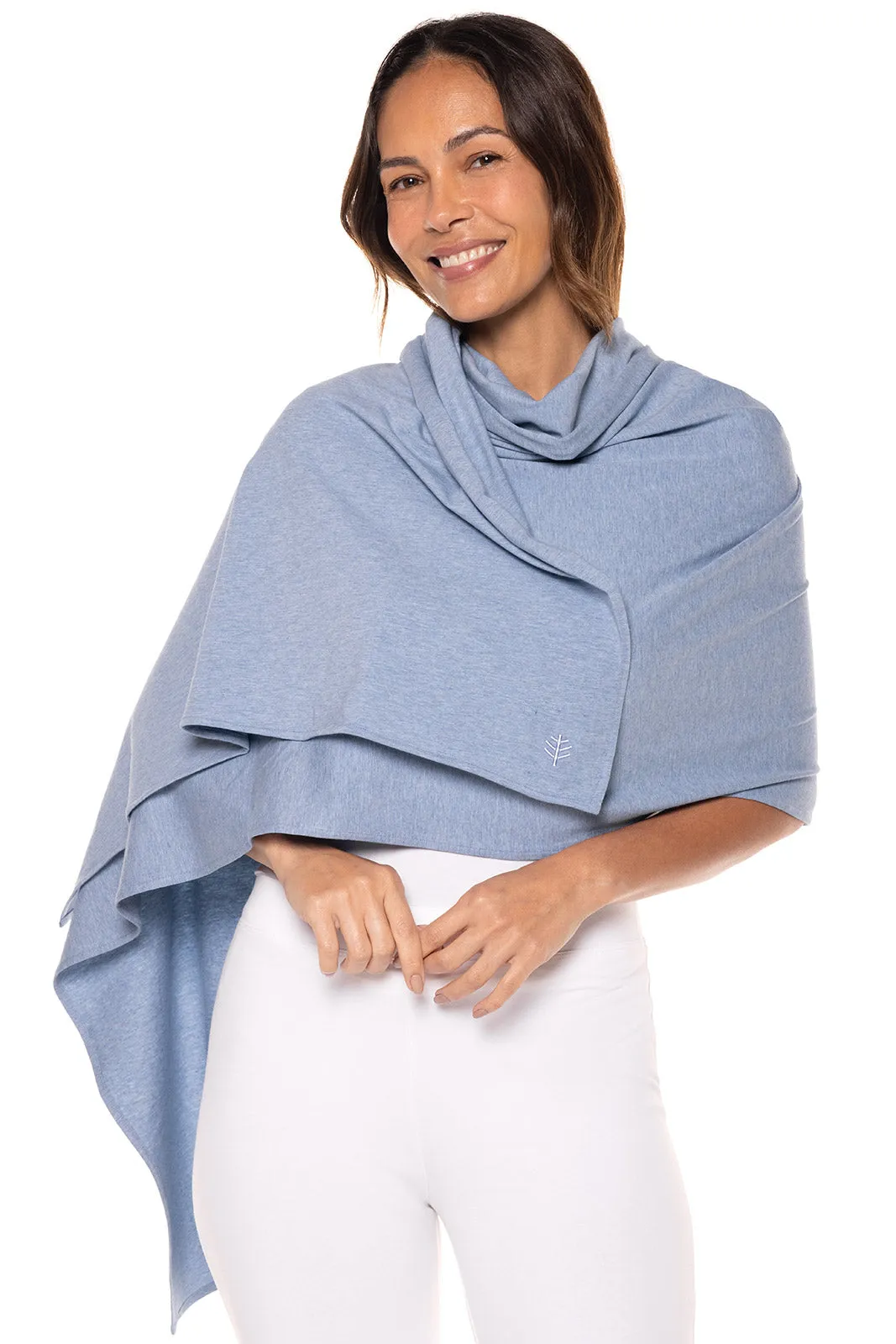 Women's Sanibel Everyday Beach Shawl | Light Blue Heather