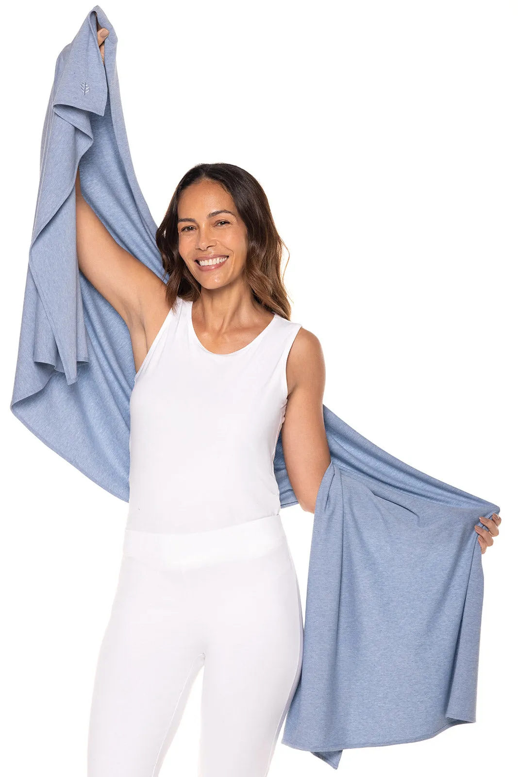 Women's Sanibel Everyday Beach Shawl | Light Blue Heather